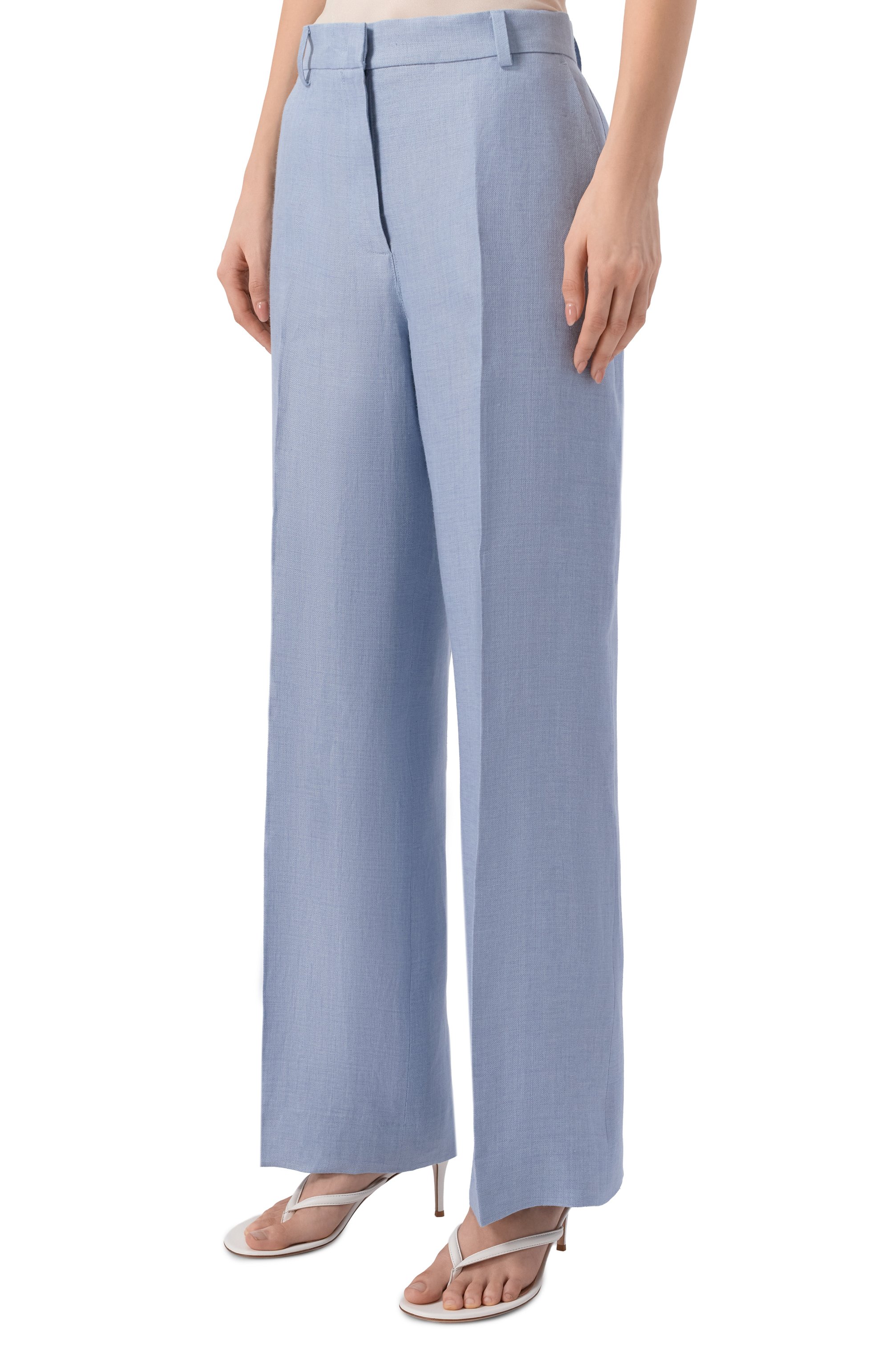 Льняные брюки WEEKEND MAX MARA, арт. WKDMALIZIA, фото 3