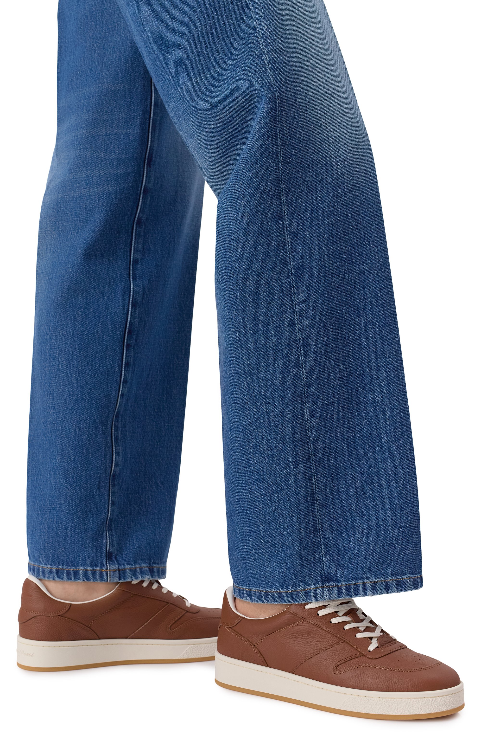 Кожаные кеды slam GIANVITO ROSSI, арт. G25480.W1WMI.FXSHAVA, фото 3