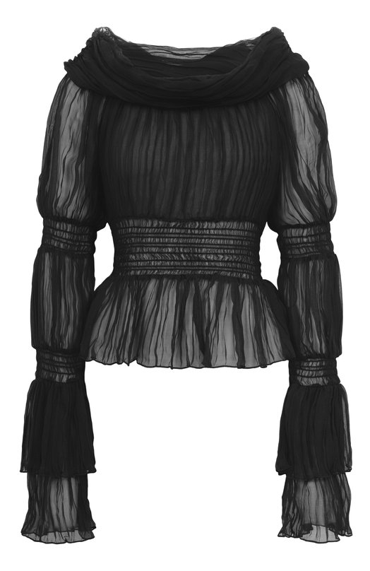 Шелковая блузка Blumarine 4C191A Чёрный 4C191A