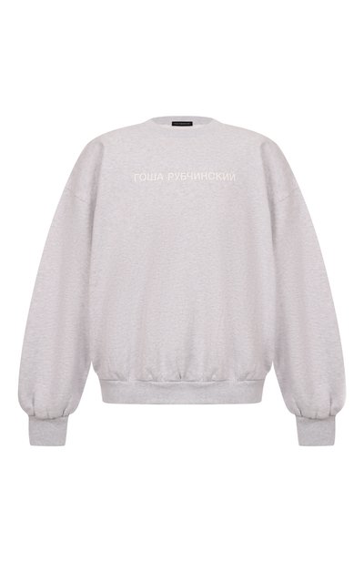 Мужские хлопковый свитшот ГОША РУБЧИНСКИЙ, арт. SW_1301_GREY_MELANGE