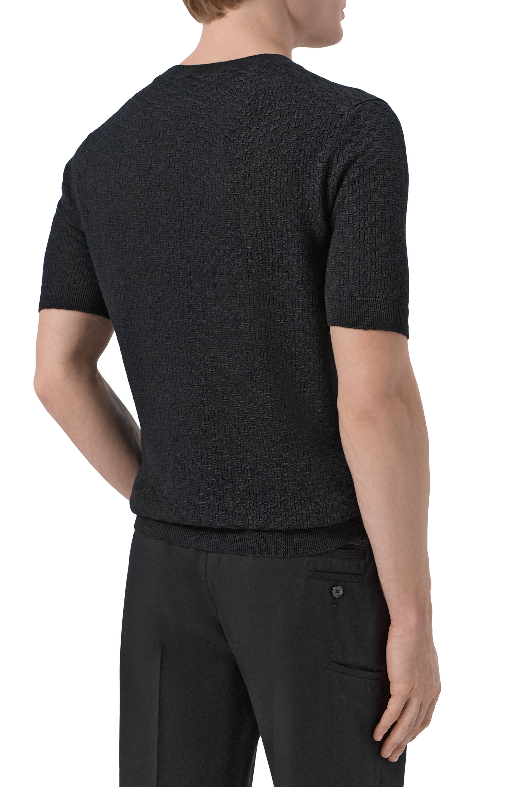 Джемпер изо льна и хлопка GRAN SASSO, арт. 57169/18668, фото 4