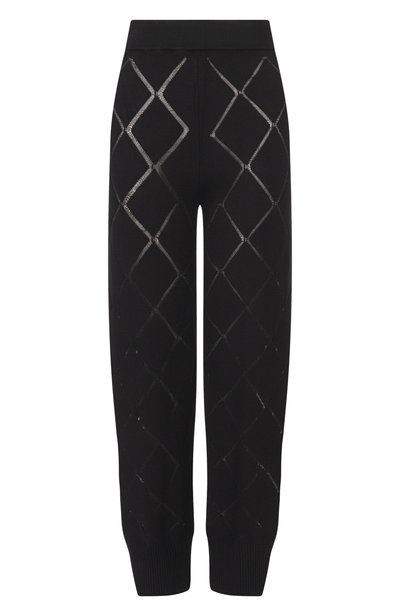 Женские брюки из вискозы YUZEFI, арт. N0EMI-INTARSIA RIB HEM TR0USERS/KNIT