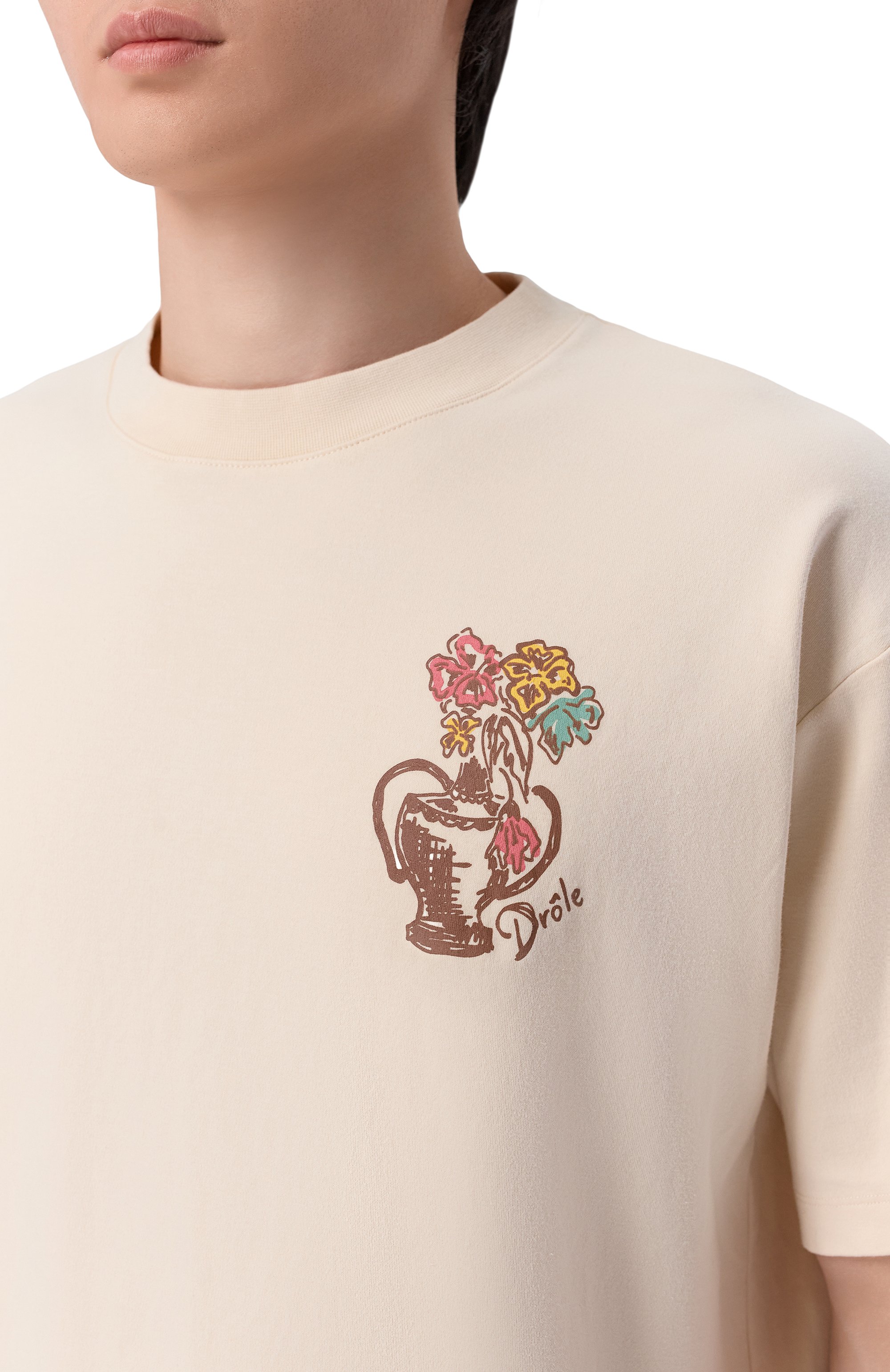 Хлопковая футболка DROLE DE MONSIEUR, арт. K-TS308-C0002-SD, фото 5