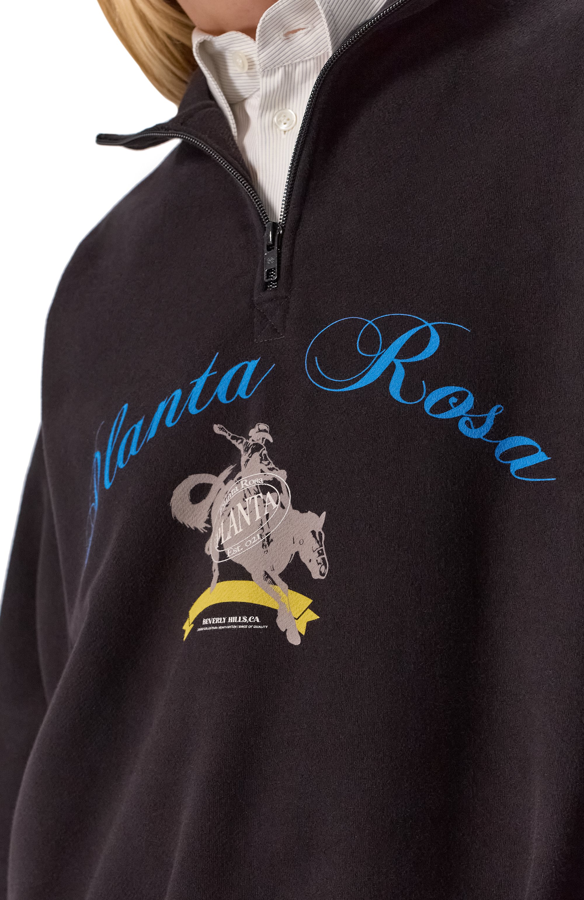 Хлопковый свитшот PLANTA ROSA, арт. PR/A1/RODEO-SOLITUDE/370VELVET, фото 8