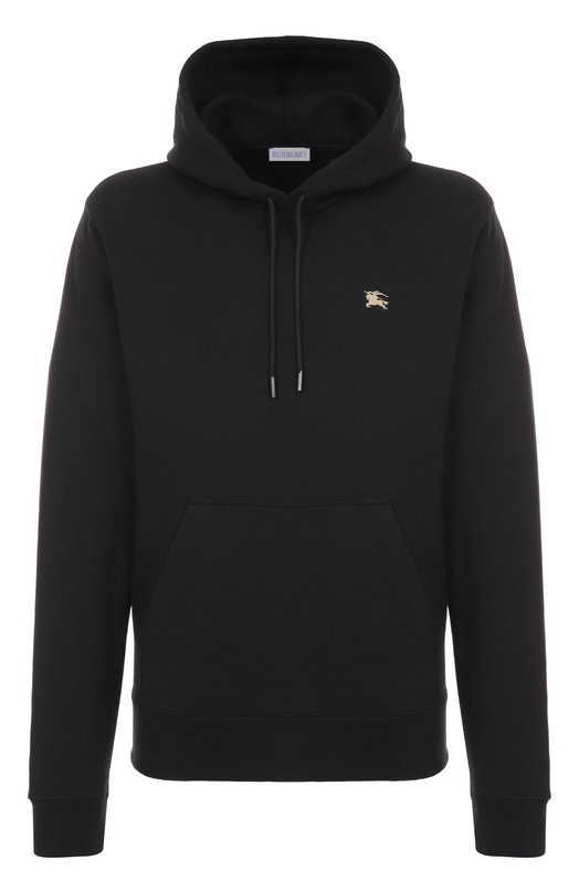 Хлопковое худи Burberry 8112807 Чёрный 8112807