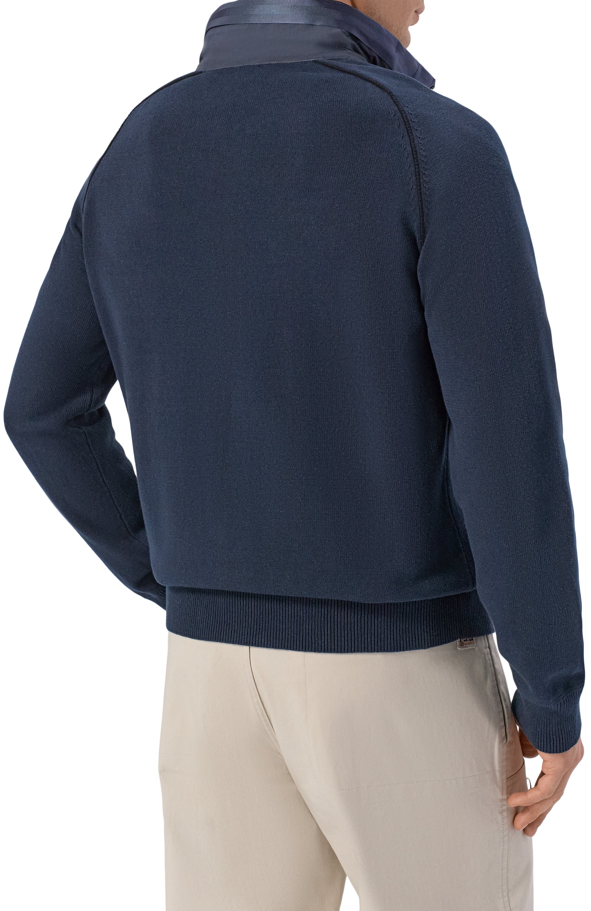 Хлопковый кардиган PARAJUMPERS темно-синего цвета по цене 45850 руб., арт. 26SM-PM KNR K09, фото 4 Хлопковый кардиган PARAJUMPERS, арт. 26SM-PM KNR K09, фото 4