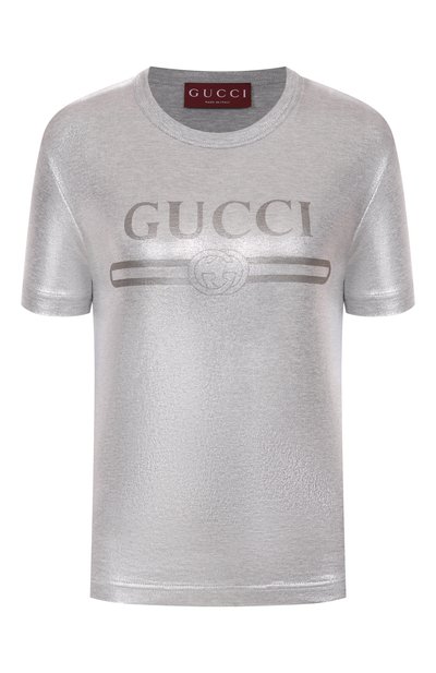 Женская хлопковая футболка GUCCI, арт. 805285/XJG05