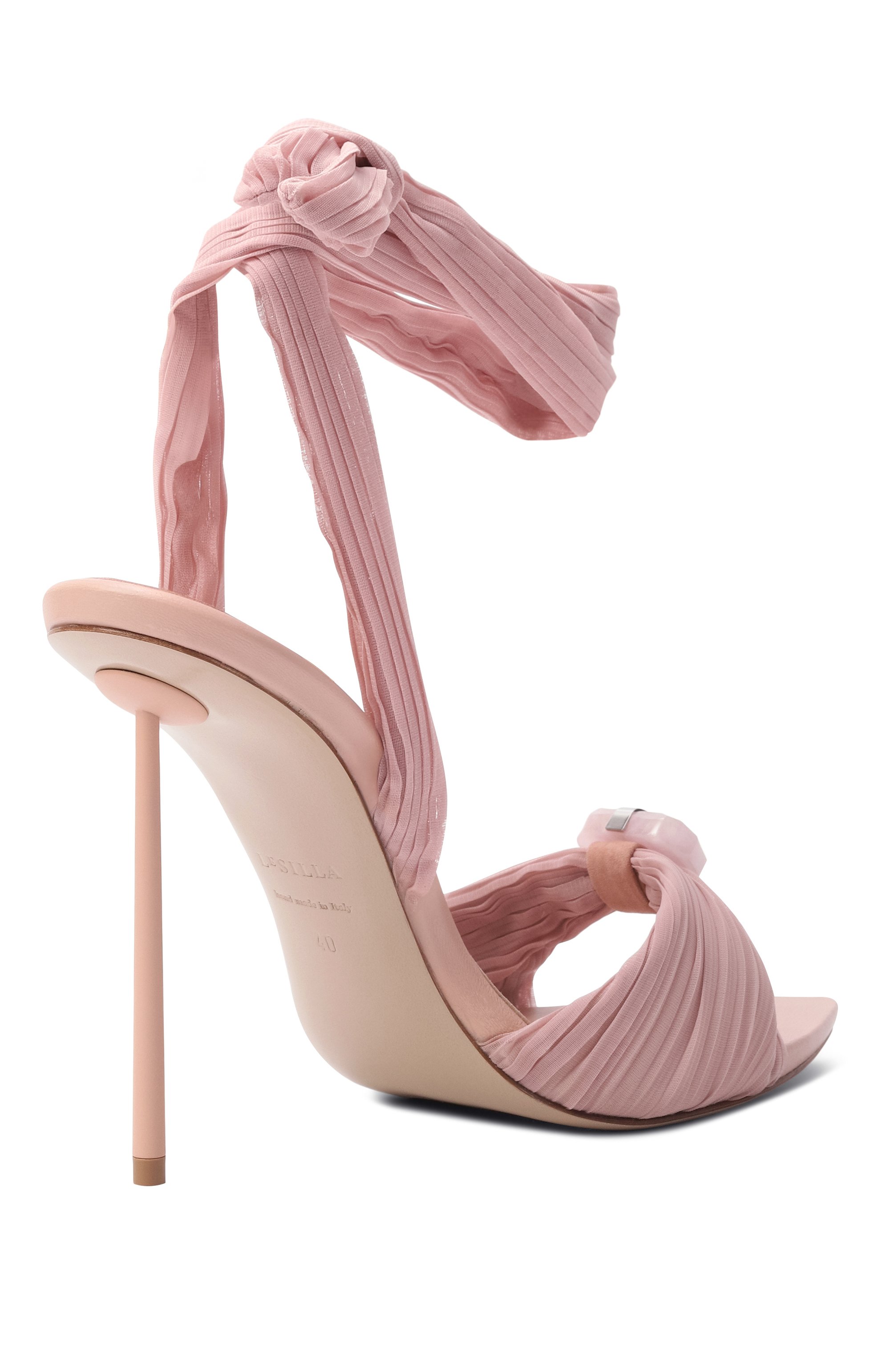 Текстильные босоножки numa 120 LE SILLA светло-розового цвета по цене 116500 руб., арт. 6688F100BXPPNEM, фото 5 Текстильные босоножки numa 120 LE SILLA, арт. 6688F100BXPPNEM, фото 5