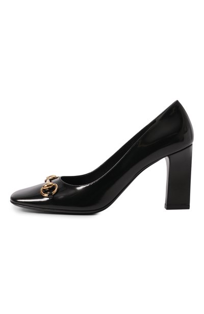 Лакированные туфли signora 85 GUCCI черного цвета по цене 113500 руб., арт. 865410/CLG00, фото 4 Лакированные туфли signora 85 GUCCI, арт. 865410/CLG00, фото 4