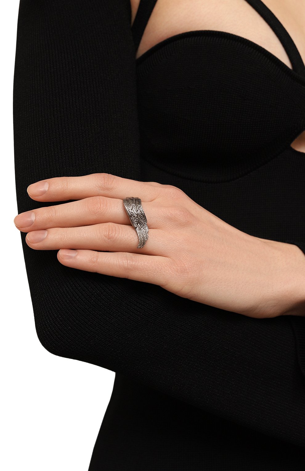 Кольцо-крыло drowning to embrace CAVIAR JEWELLERY, арт. DTE010B, фото 2