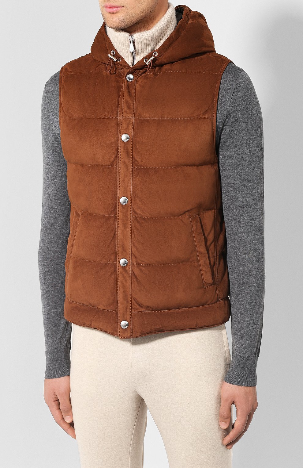 Замшевый жилет BRUNELLO CUCINELLI, арт. M0PCL1705, фото 3