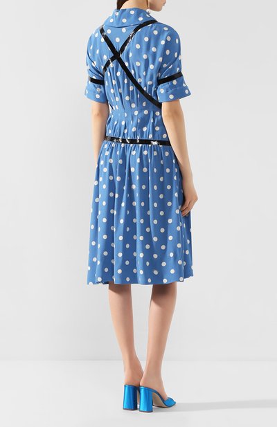 Платье из вискозы MARC JACOBS (THE) голубого цвета по цене 159500 руб., арт. V5000025, фото 4 Платье из вискозы MARC JACOBS (THE), арт. V5000025, фото 4