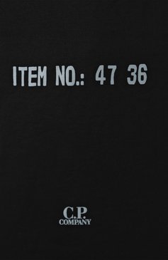 Мужская хлопковая футболка C.P. COMPANY черного цвета, арт. 18CMTS107A110301W | Фото 6 (Рукава: Короткие; Драгоценные камни: Проставлено; Длина (для топов): Стандартные; Материал сплава: Проставлено; Стили: Кэжуэл; Принт: С принтом; Материал внешний: Хлопок; Кросс-КТ: Джерси; Мужское Кросс-КТ: Футболка-одежда)