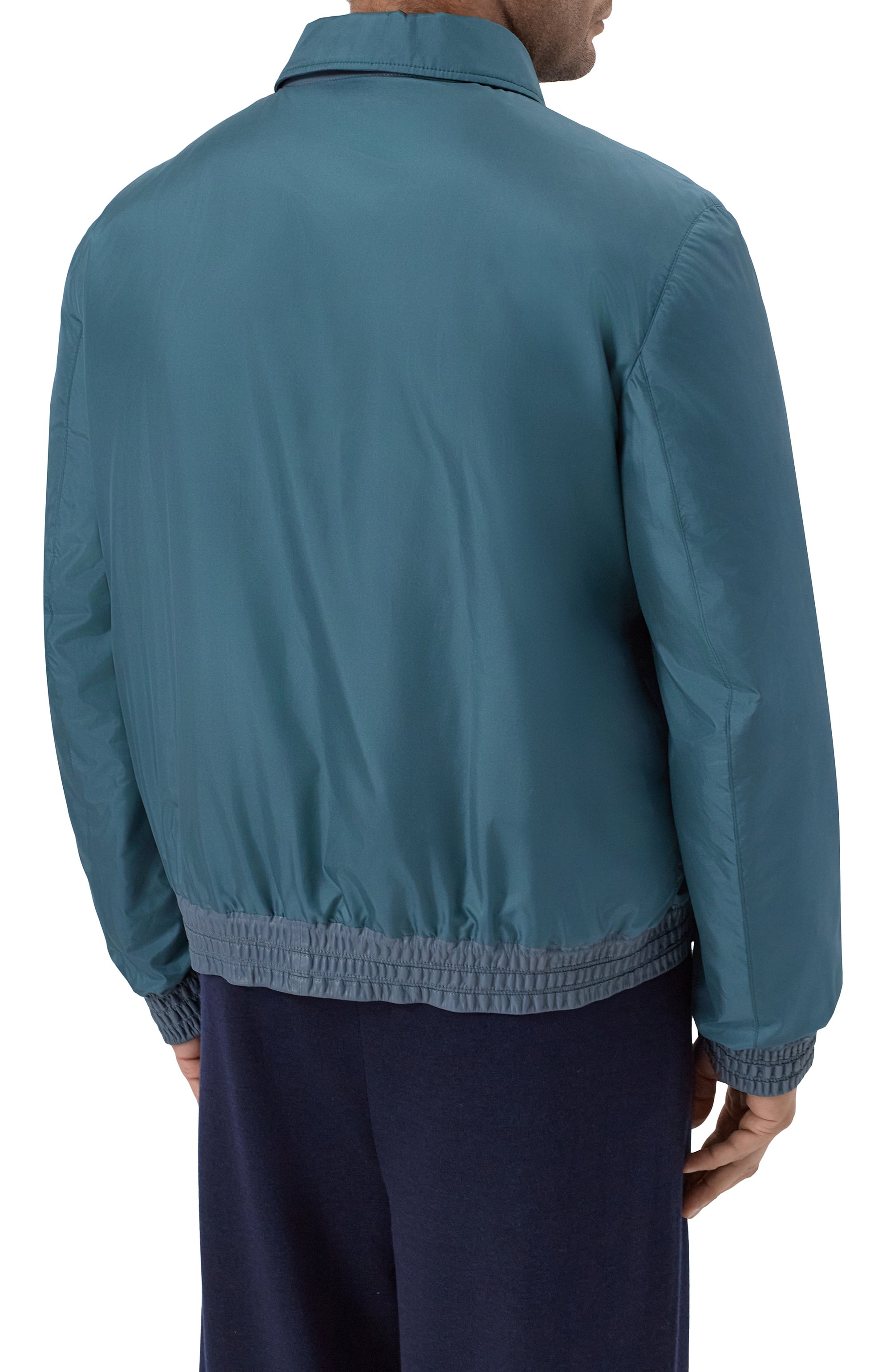 Шелковый бомбер ZILLI бирюзового цвета по цене 791500 руб., арт. AFAXH1M0619VFRI00/62+, фото 4 Шелковый бомбер ZILLI, арт. AFAXH1M0619VFRI00/62+, фото 4