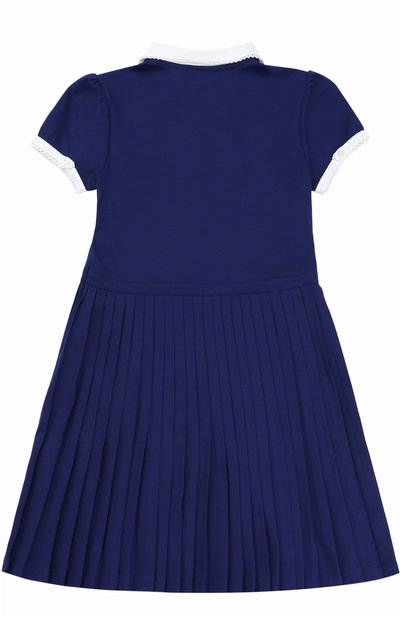 Хлопковое платье с кружевной отделкой и плиссированной юбкой GUCCI, арт. 458306/X5N21, фото 2