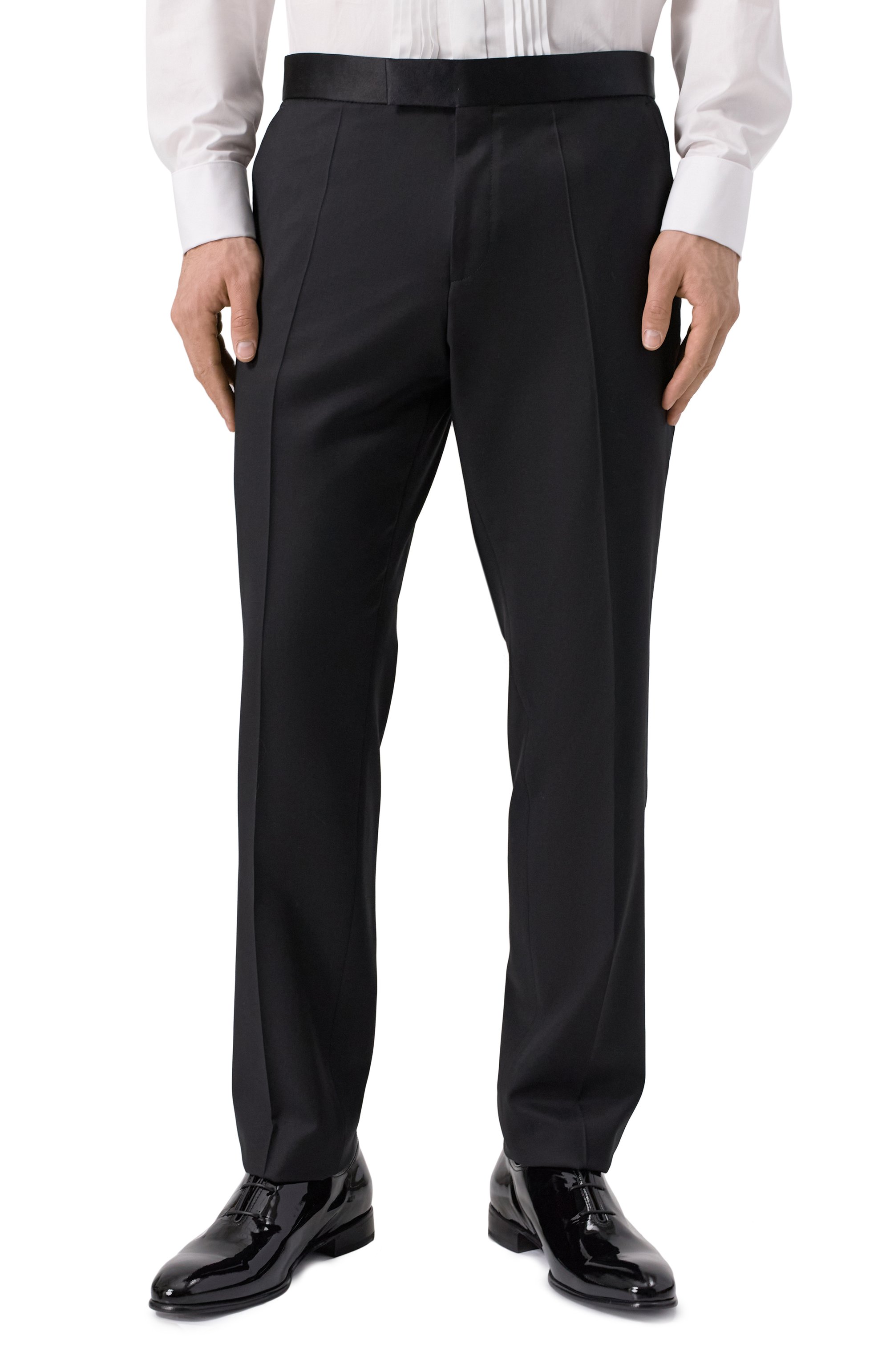 Шерстяные брюки BOSS, арт. 50469186, фото 3