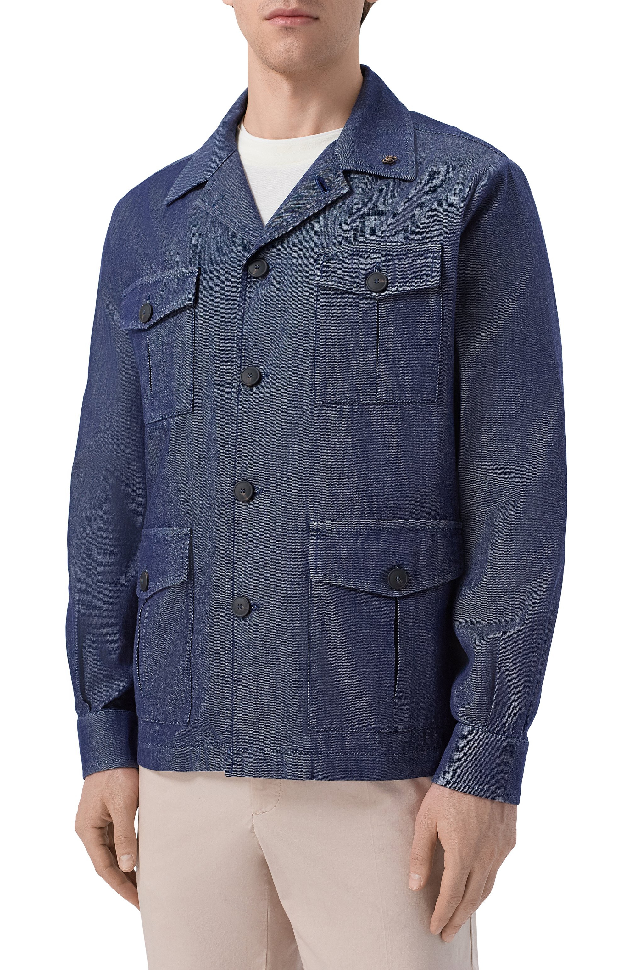  Хлопковая куртка-рубашка GRAN SASSO, арт. 78110/56100, фото 3