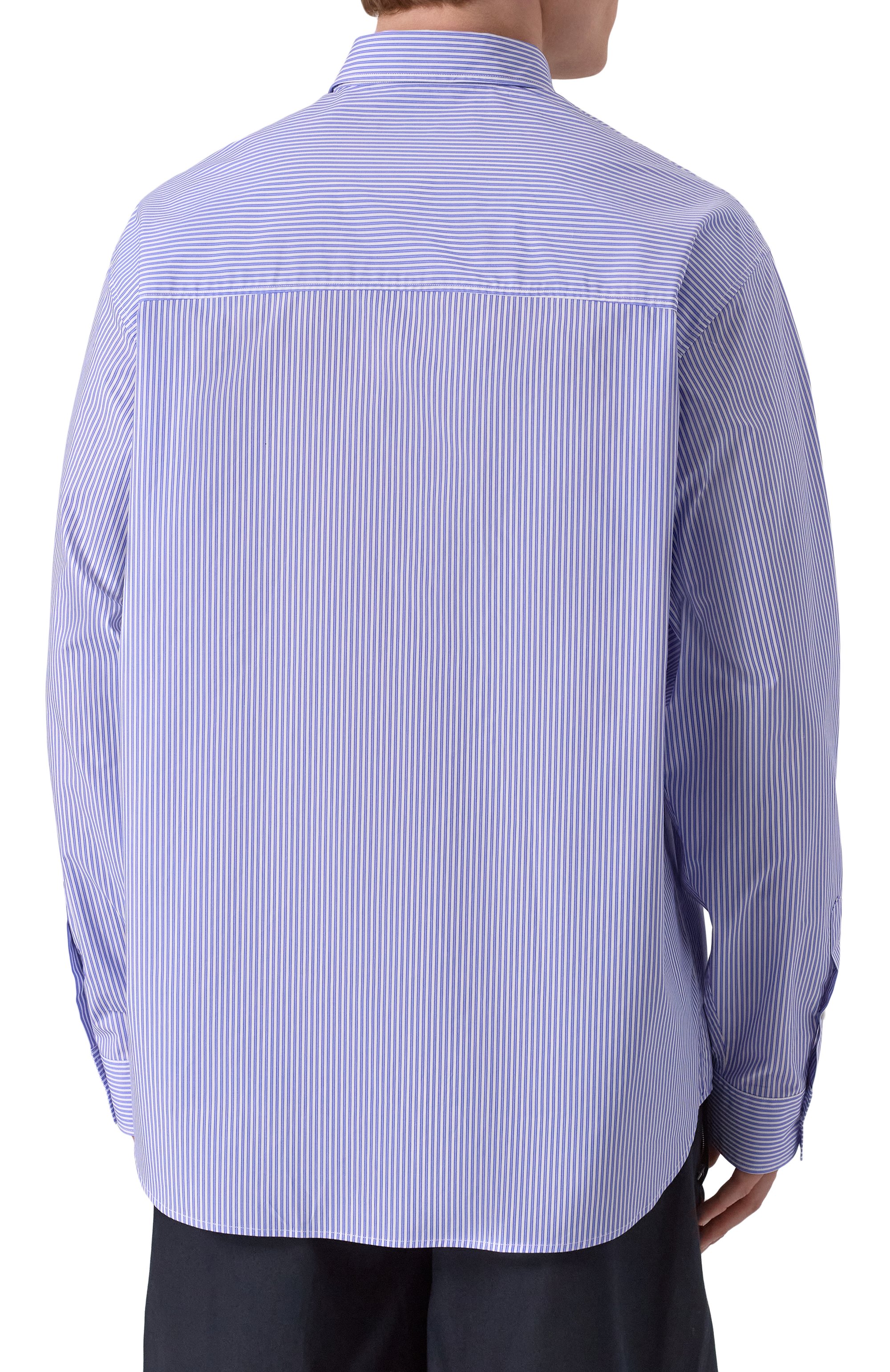 Хлопковая рубашка DSQUARED2 голубого цвета по цене 78600 руб., арт. S78DM0043/D35285, фото 4 Хлопковая рубашка DSQUARED2, арт. S78DM0043/D35285, фото 4