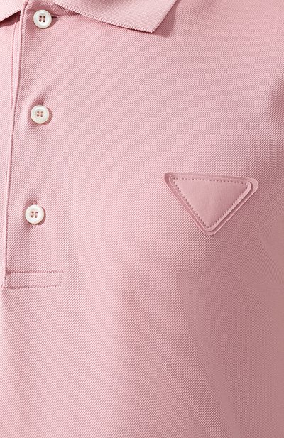 Хлопковое поло PRADA, арт. UJN650-1WKV-F00I8-201, фото 5