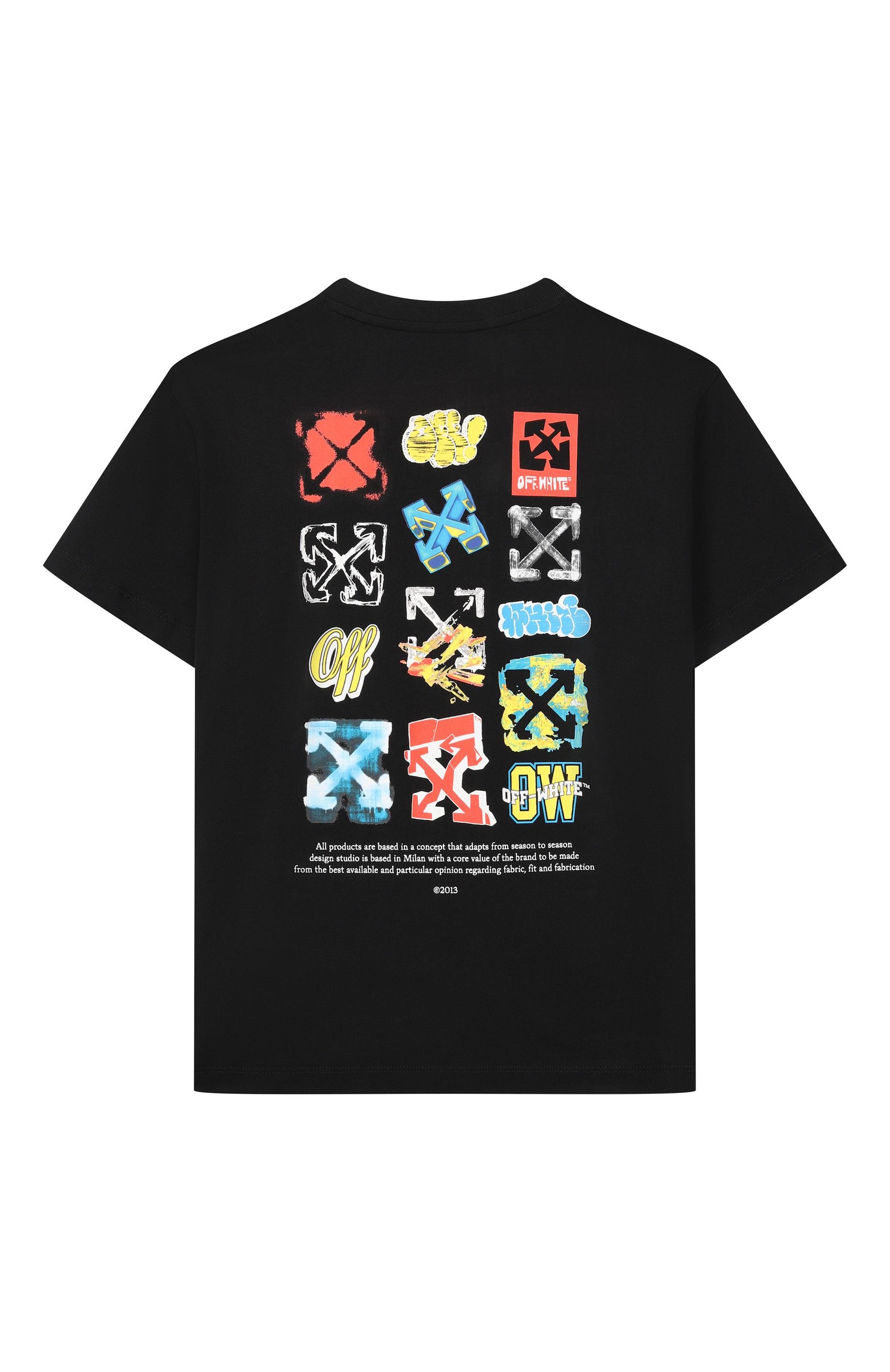 Хлопковая футболка OFF-WHITE, арт. 0BAA002S26JER007, фото 2