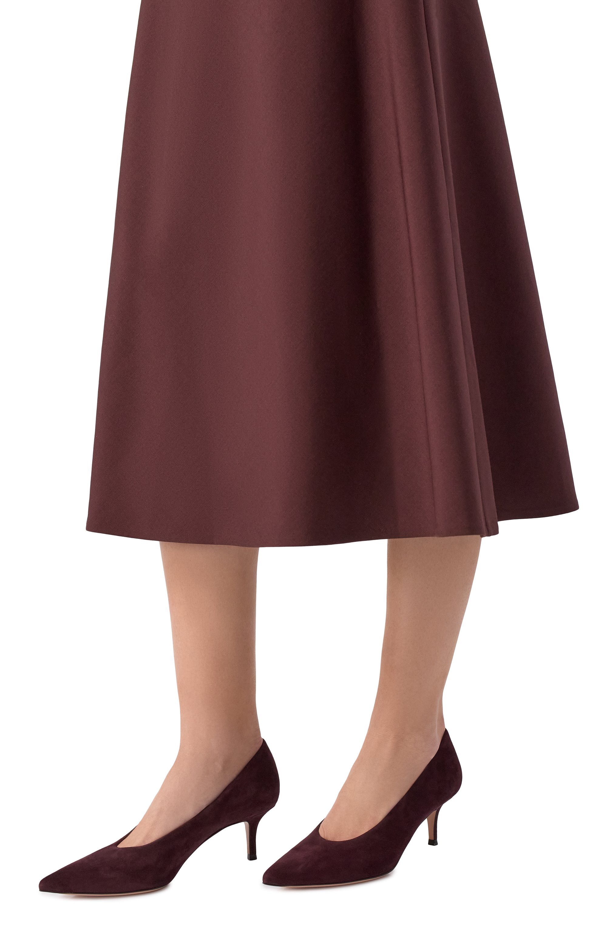 Замшевые туфли robbie 55 GIANVITO ROSSI темно-бордового цвета по цене 99100 руб., арт. G22273.55RIC.CAMB0UR, фото 2 Замшевые туфли robbie 55 GIANVITO ROSSI, арт. G22273.55RIC.CAMB0UR, фото 2