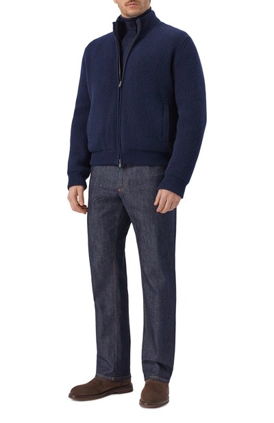 Кашемировый бомбер с подкладкой из норки MVST темно-синего цвета по цене 995000 руб., арт. FTXTRECK-ES3625-2V BS/TR-ES3625-1, фото 2 Кашемировый бомбер с подкладкой из норки MVST, арт. FTXTRECK-ES3625-2V BS/TR-ES3625-1, фото 2