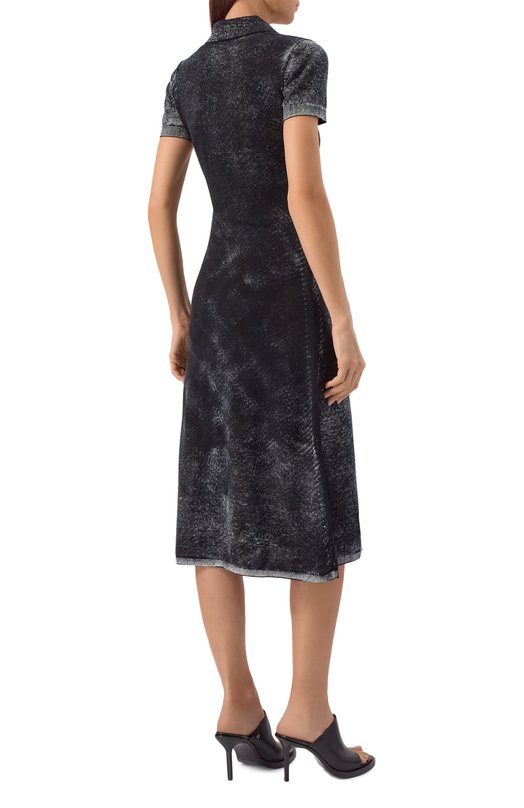 Хлопковое платье Diesel A21835/0BKCB Серый  A21835/0BKCB Фото 3