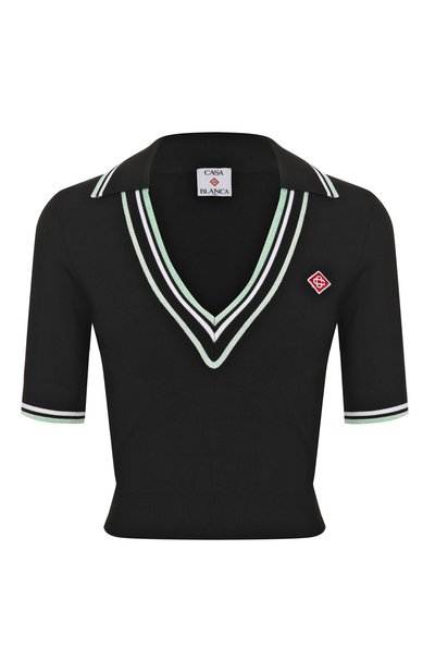 Женский поло из вискозы CASABLANCA, арт. WPF25KW101801