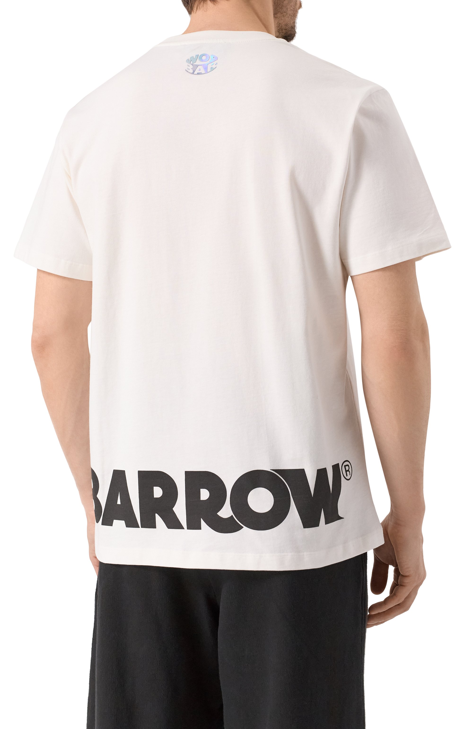 Хлопковая футболка BARROW, арт. S5BWMATH087, фото 4