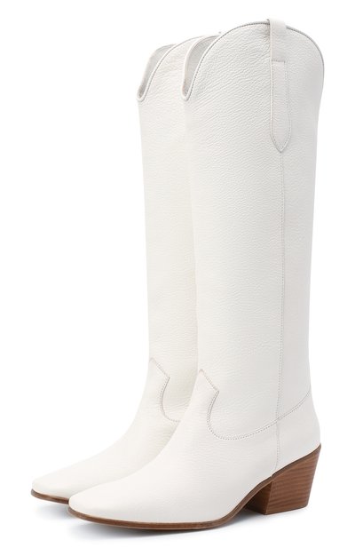 Кожаные сапоги willa BY FAR белого цвета по цене 89900 руб., арт. 20FWWLDWHGRL, фото 1 Кожаные сапоги willa BY FAR, арт. 20FWWLDWHGRL, фото 1