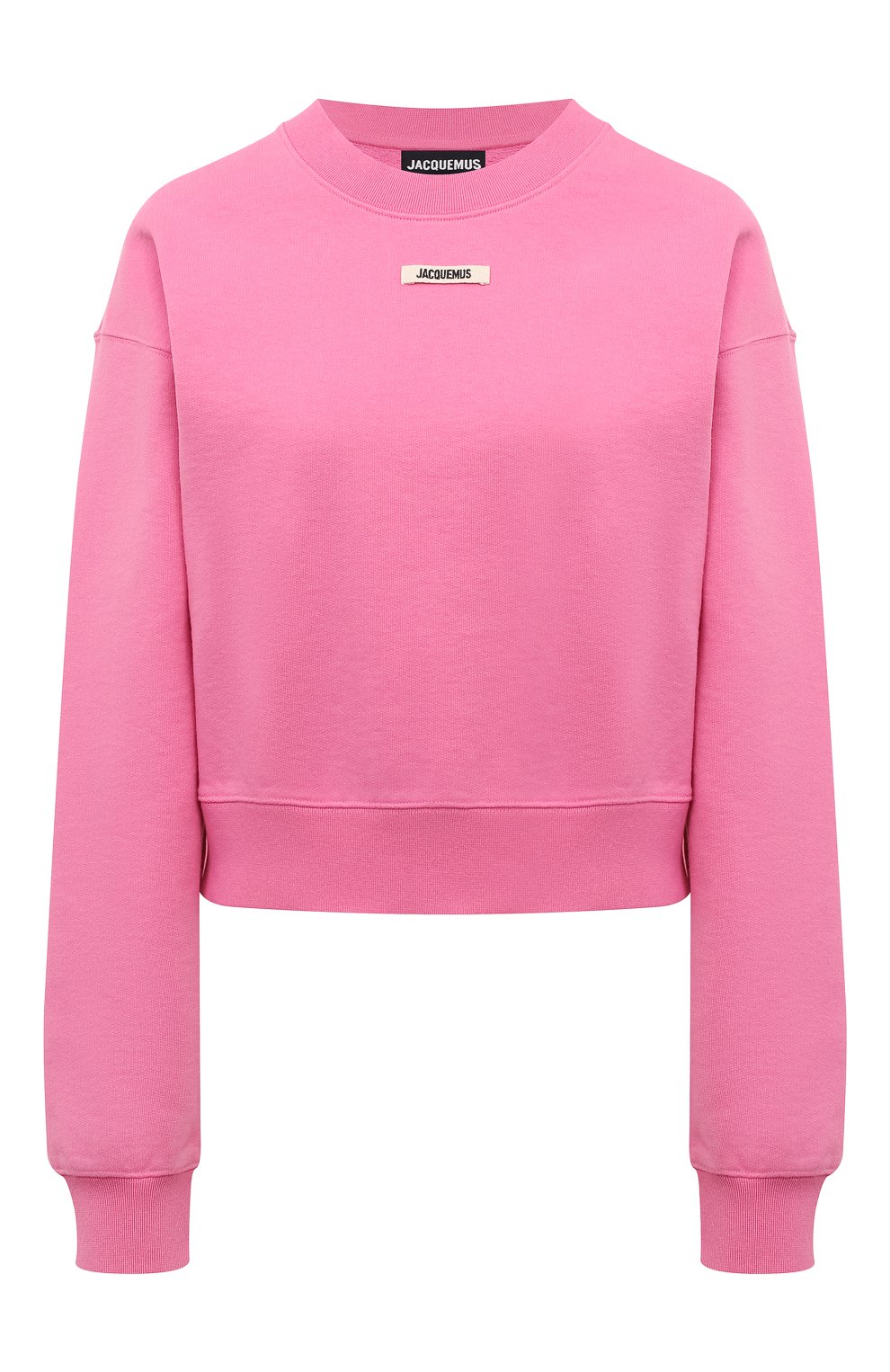 Хлопковый свитшот JACQUEMUS розового цвета по цене 35150 руб., арт. 24E241JS1632341, фото 1 Хлопковый свитшот JACQUEMUS, арт. 24E241JS1632341, фото 1