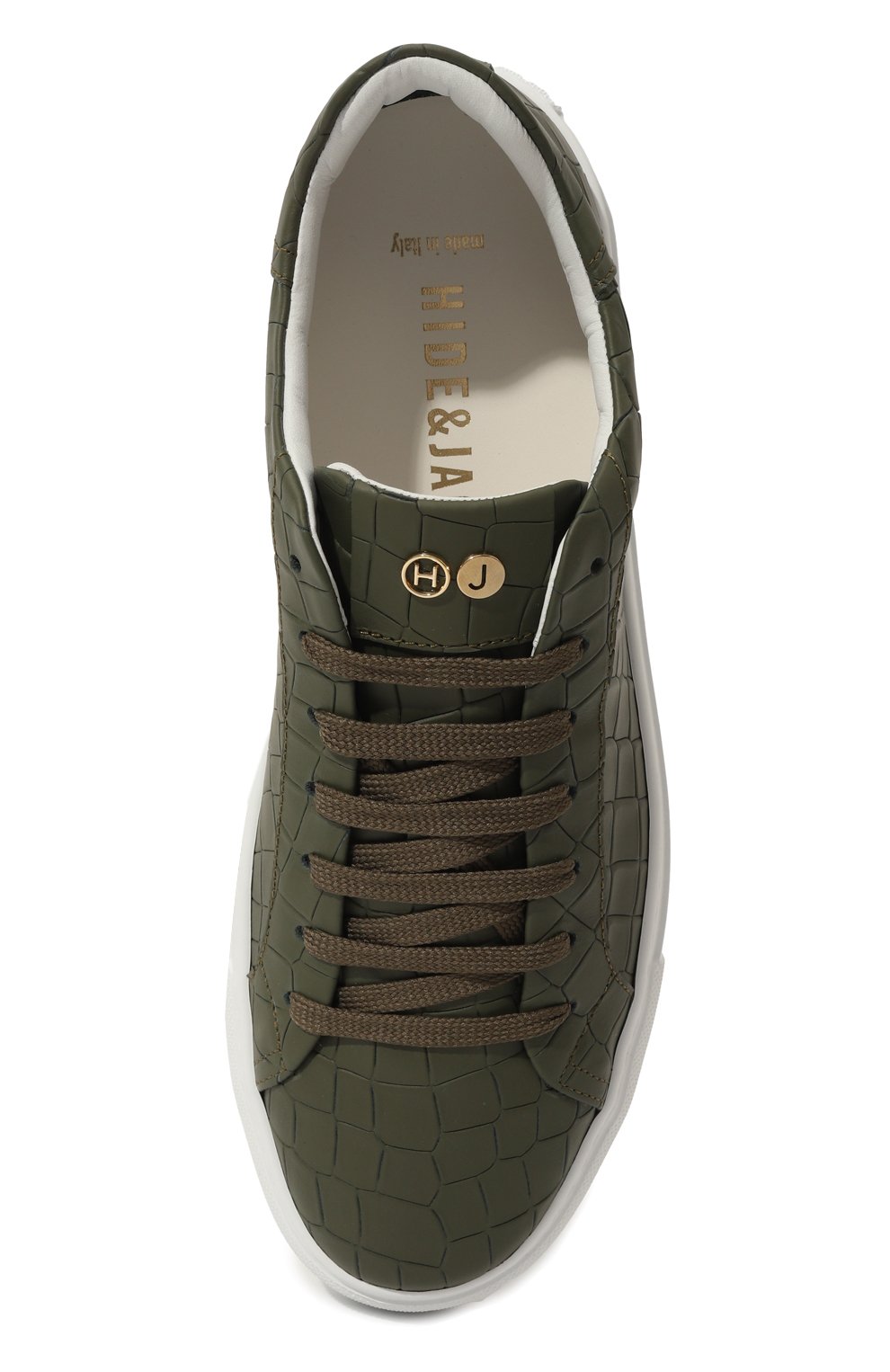 Кожаные кеды essence HIDE AND JACK, арт. IBKLGRNWHT, фото 6