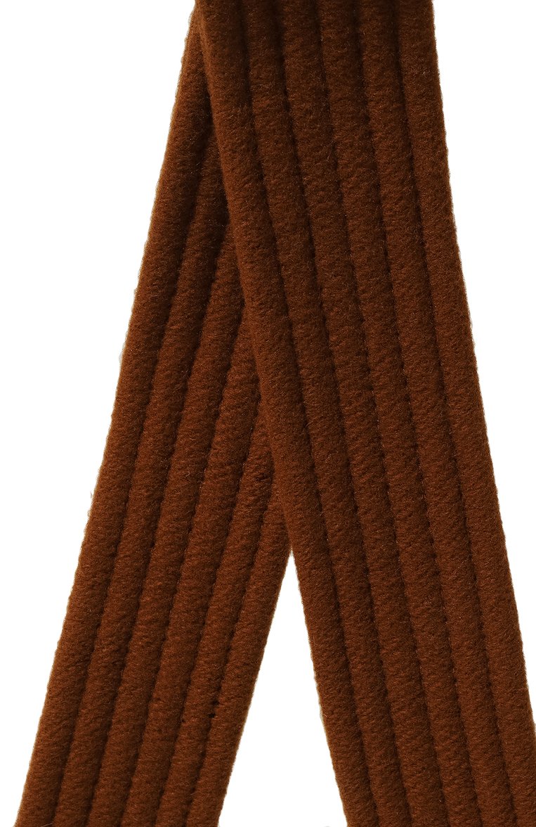 Женский текстильный пояс BLANCHA коричневого цвета, арт. C001/400/100 | Фото 3 (Материал: Текстиль; Материал сплава: Проставлено; Нос: Не проставлено)