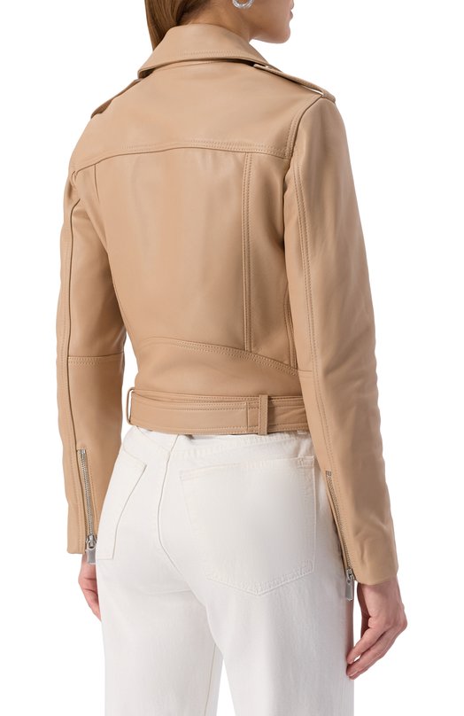Кожаная куртка Pinko 103897/A21L Бежевый  103897/A21L Фото 4