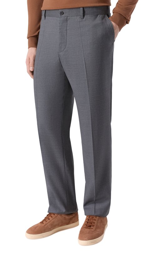 Шерстяные брюки Zilli CP0005M020042015U Серый  CP0005M020042015U Фото 3