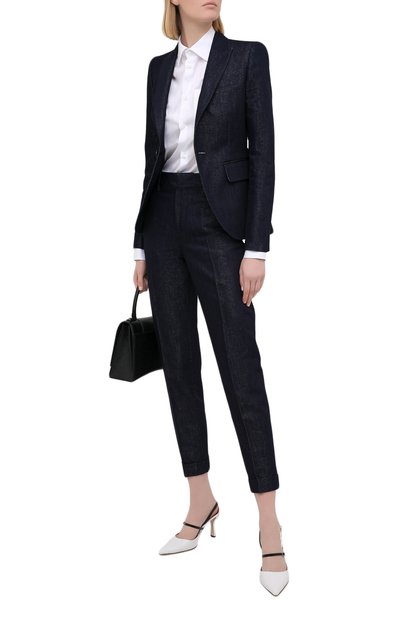 Хлопковая рубашка DSQUARED2 белого цвета по цене 33400 руб., арт. S75DL0759/S36275, фото 2 Хлопковая рубашка DSQUARED2, арт. S75DL0759/S36275, фото 2