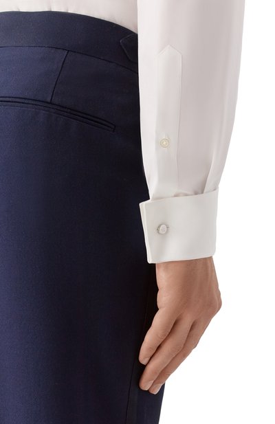 Хлопковая сорочка CORNELIANI белого цвета по цене 37250 руб., арт. 26P900-2691082, фото 5 Хлопковая сорочка CORNELIANI, арт. 26P900-2691082, фото 5