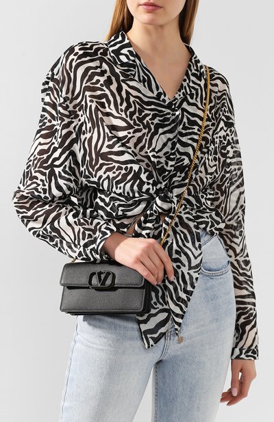 Кожаный кошелек на цепочке VALENTINO, арт. TW2P0S93/RQR, фото 2