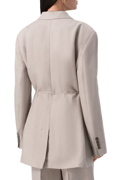 Льняной жакет 12 STOREEZ, арт. 131475, фото 4