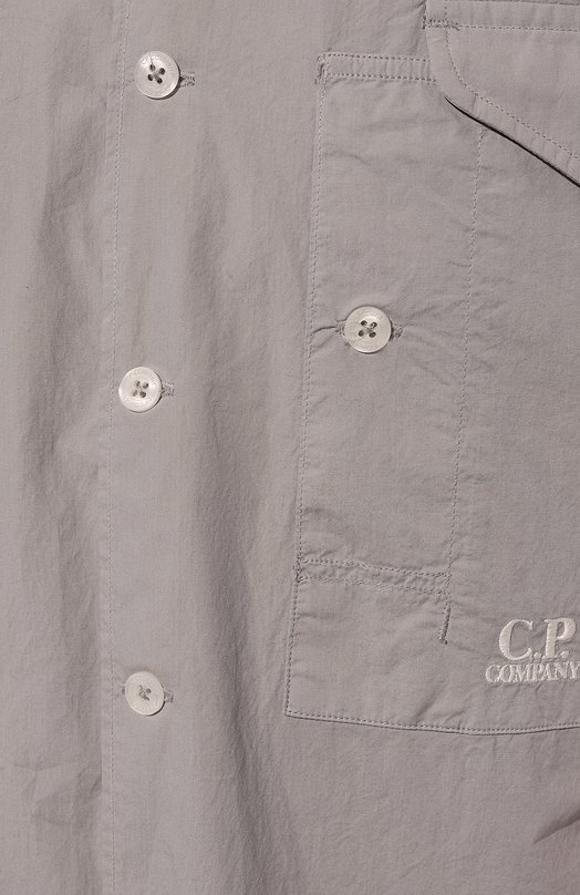 Хлопковая рубашка C.P. Company 16CMSH208A005328G Серый  16CMSH208A005328G Фото 5