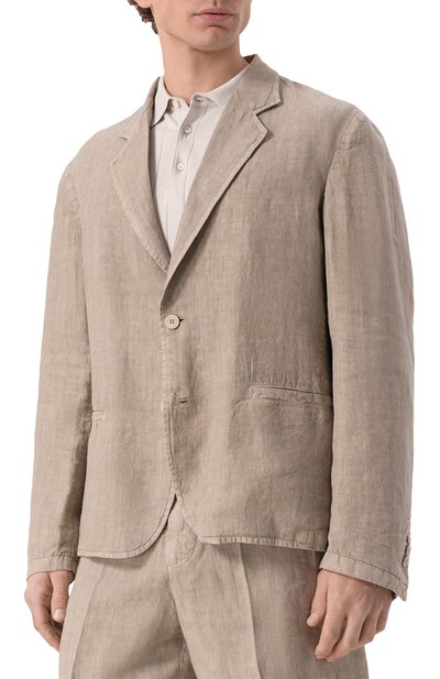 Льняной пиджак INLINUM, арт. JAC0B/TR0PEA, фото 5