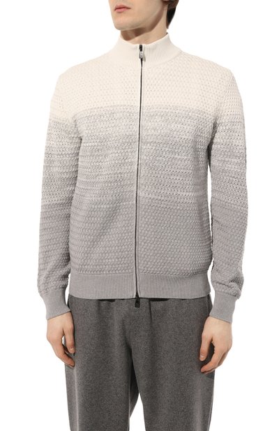 Кардиган из хлопка и шелка CORNELIANI, арт. 91M560-3125167, фото 3