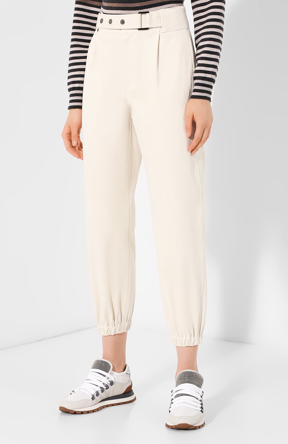 Хлопковые джоггеры BRUNELLO CUCINELLI, арт. MA138P7073, фото 3