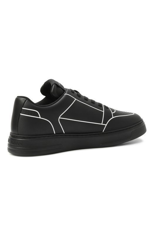 Кожаные кеды Emporio Armani EM002852/AF18014 Чёрный  EM002852/AF18014 Фото 5