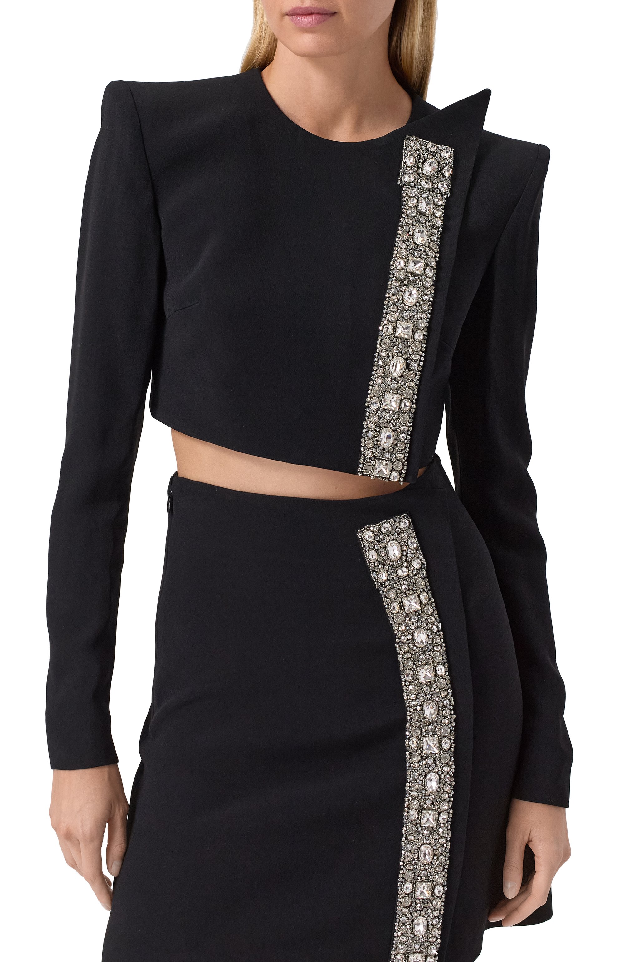 Жакет с отделкой стразами ZUHAIR MURAD, арт. RTP25054/CRCA016, фото 3