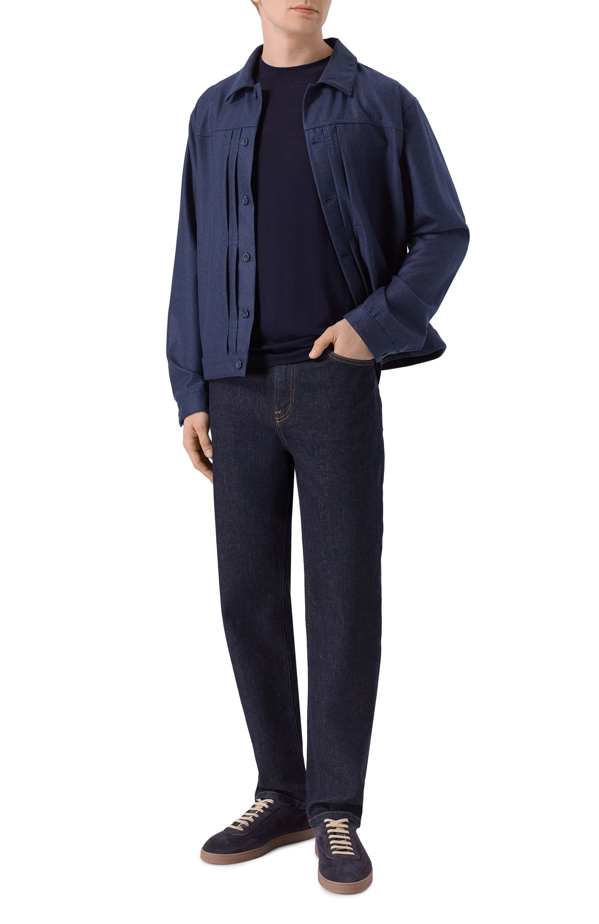 Шерстяной джемпер MVST темно-синего цвета по цене 131000 руб., арт. M0-M25.1MM.K402/44-60, фото 2 Шерстяной джемпер MVST, арт. M0-M25.1MM.K402/44-60, фото 2