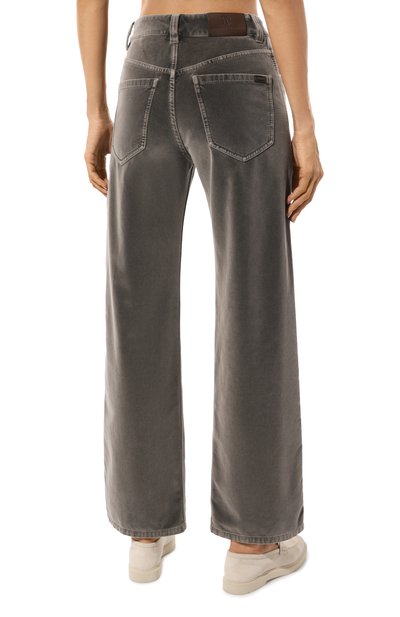 Бархатные брюки BRUNELLO CUCINELLI, арт. MB105P5951, фото 4