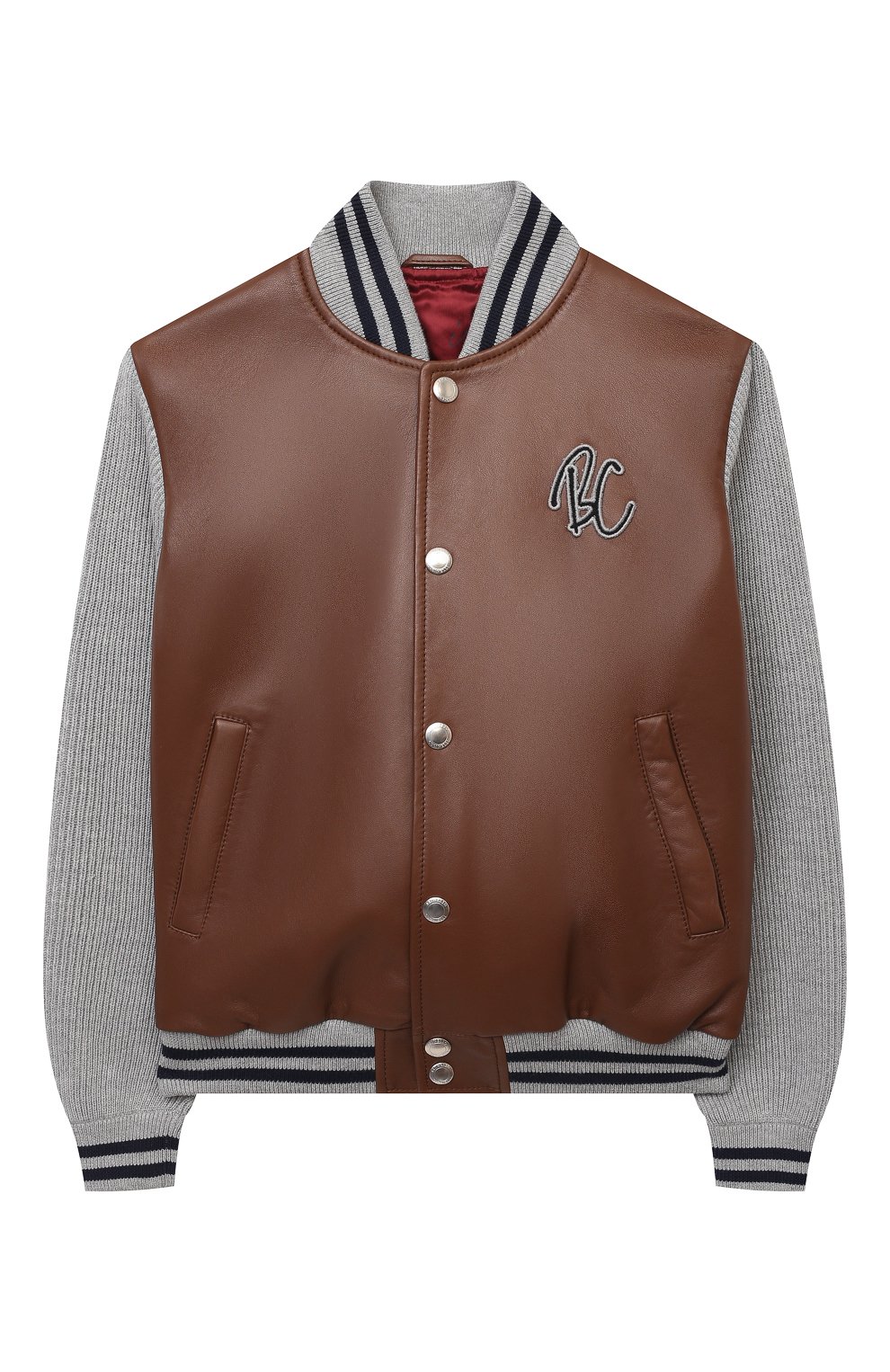 Кожаный бомбер BRUNELLO CUCINELLI, арт. BPTANY124B, фото 1