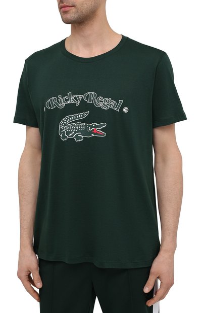Хлопковая футболка lacoste x ricky regal LACOSTE, арт. TH1745, фото 3