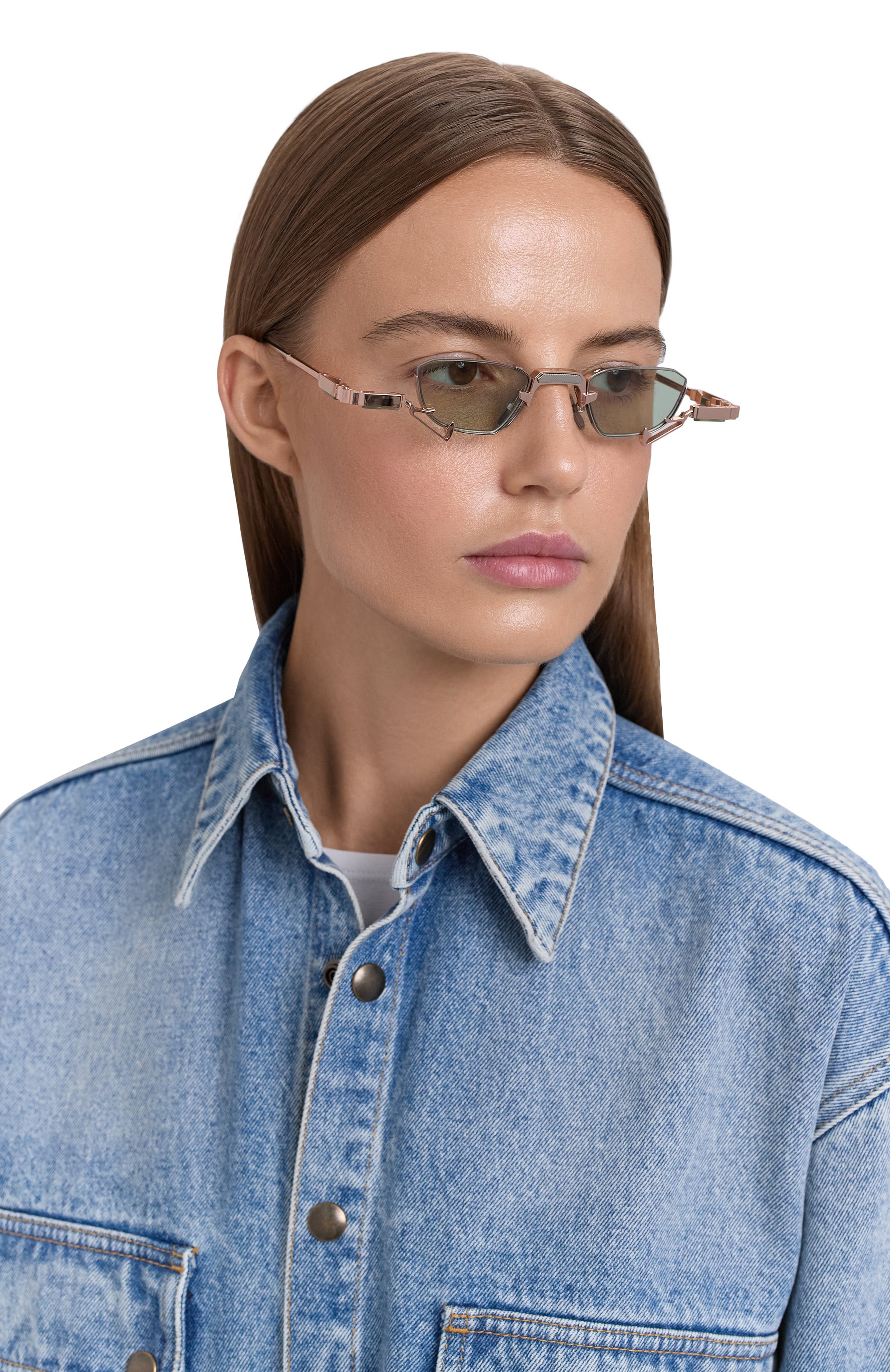 Солнцезащитные очки VOA зеленого цвета по цене 150000 руб., арт. AP0LL0 15-C4 AER0SPHERE, фото 3 Солнцезащитные очки VOA, арт. AP0LL0 15-C4 AER0SPHERE, фото 3